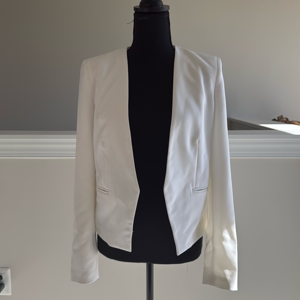 Mango white blazer